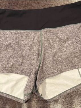 Lululemon Speed Up Women's Heather Gray Athletic Shorts